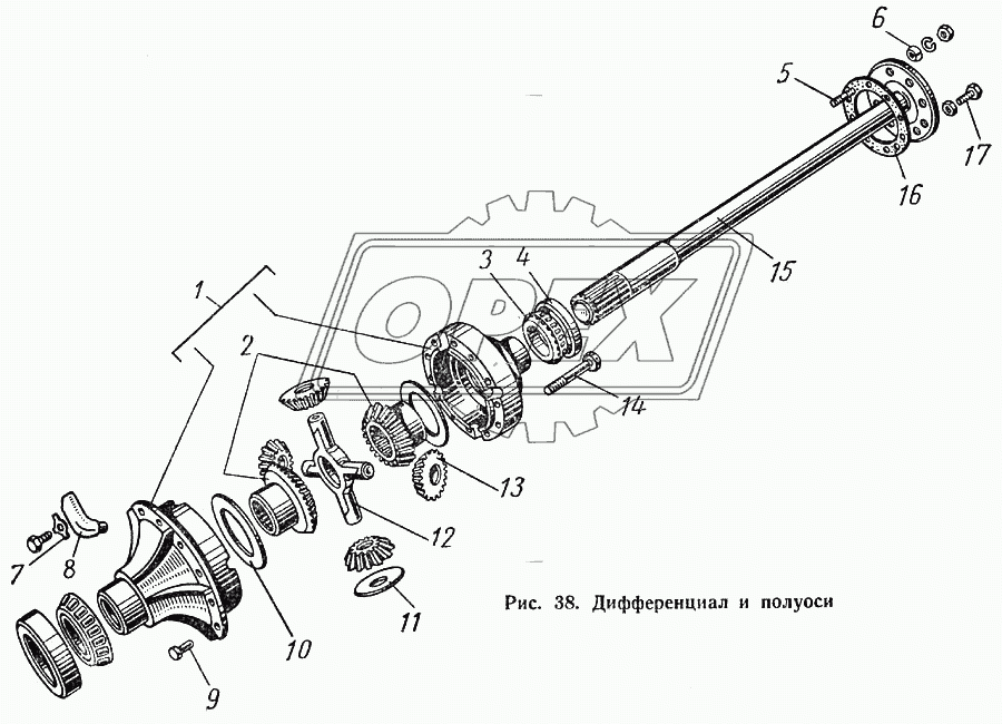 Дифференциал и полуоси