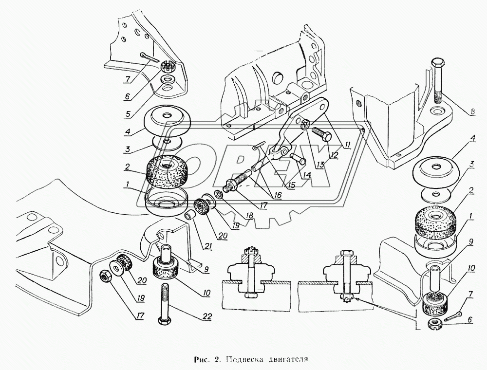 Подвеска двигателя
