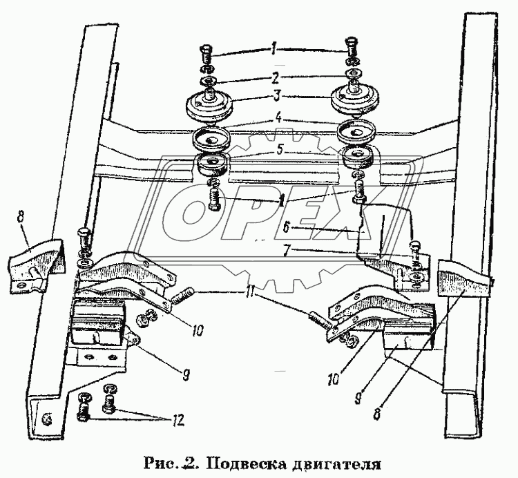 Подвеска двигателя