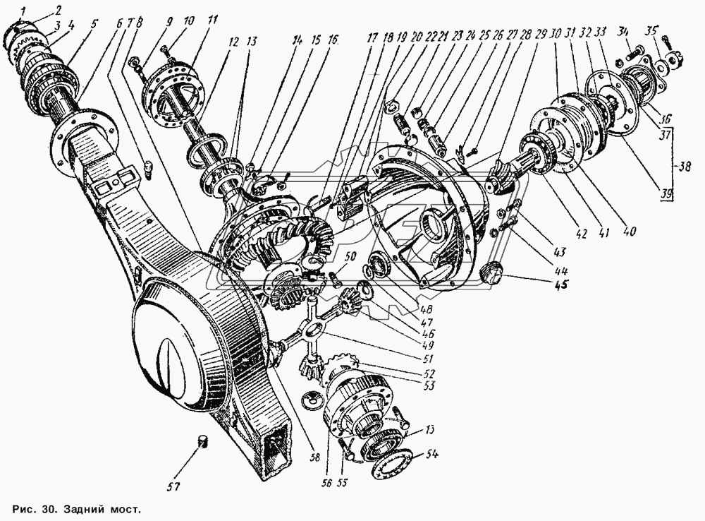 Мост задний