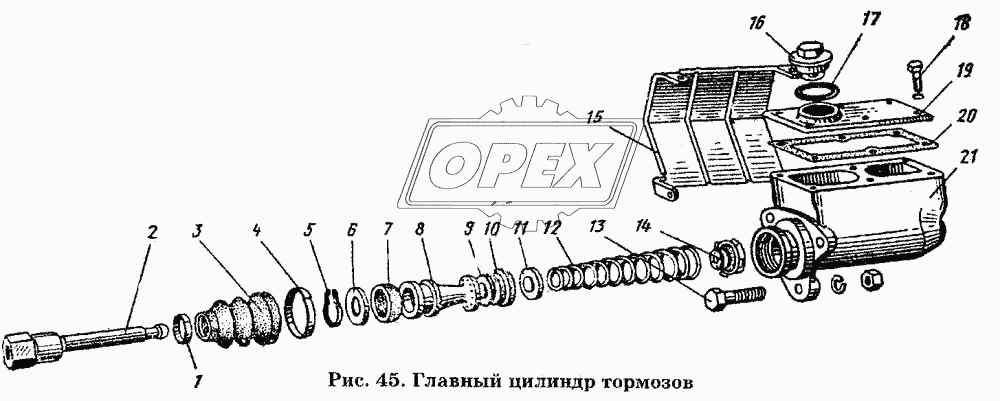 Главный цилиндр тормозов