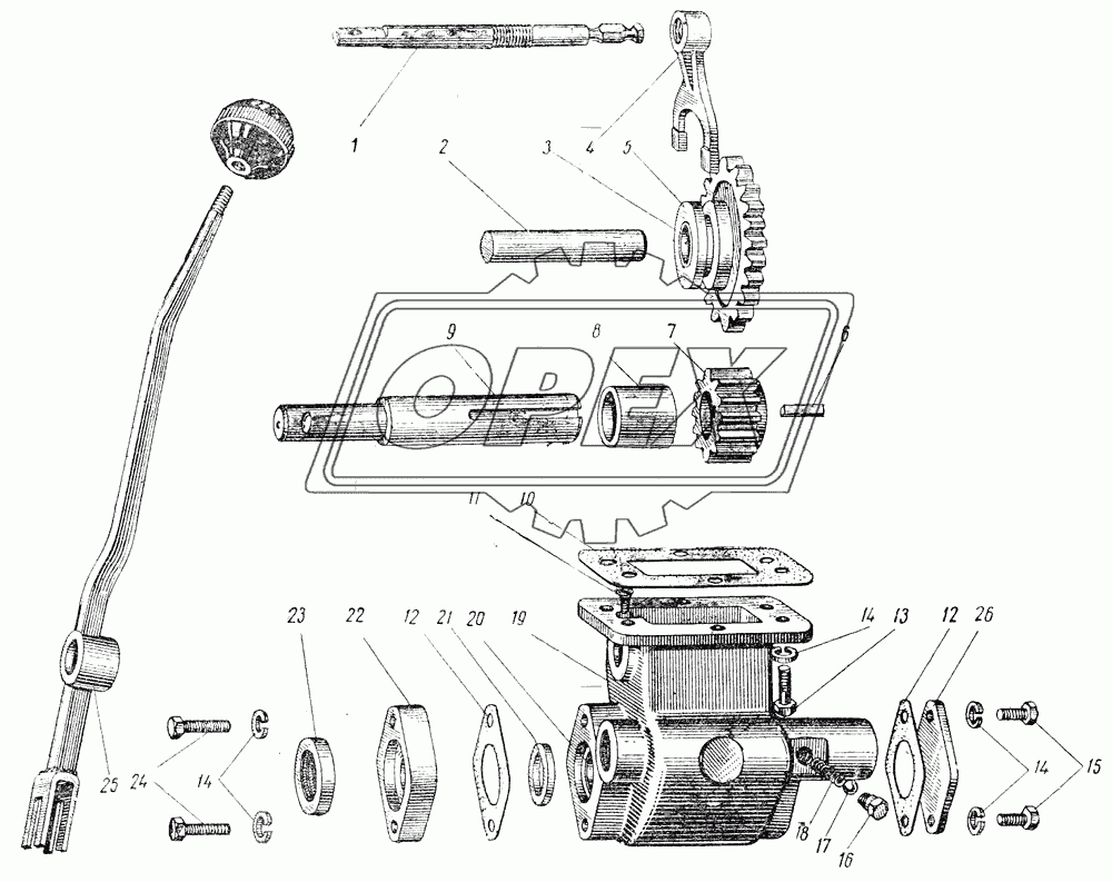 Коробка отбора мощности для ГАЗ-93