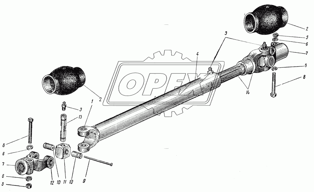 Карданный вал для ГАЗ-93