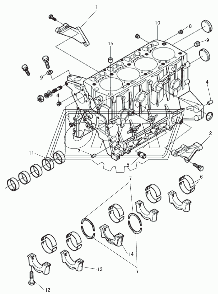 Cylinder block assembly (1)