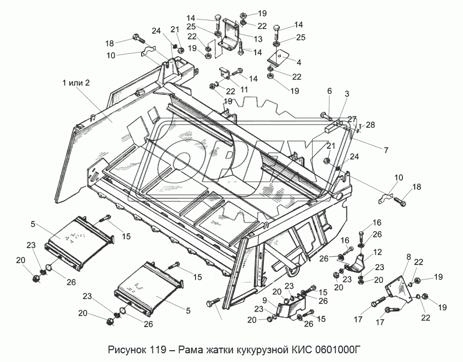 КИС 0601000Г Рама жатки