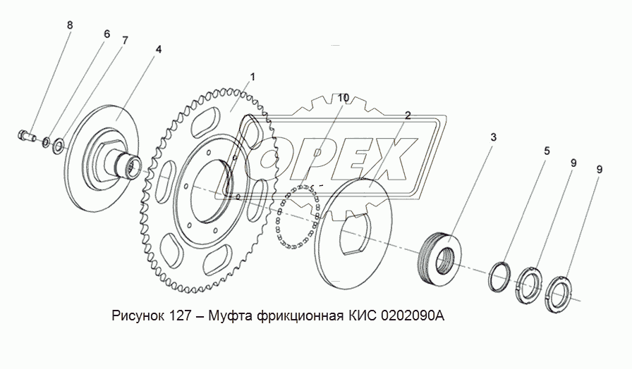 КИС 0202090А Муфта фрикционная