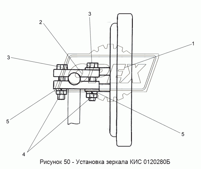 КИС 0120280Б Установка зеркала