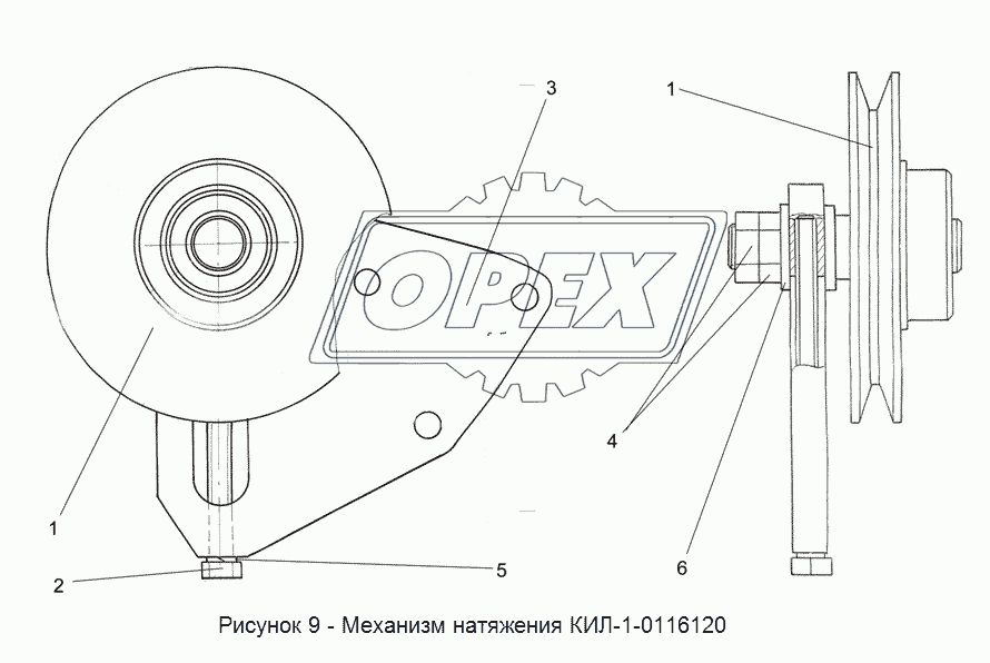 КИЛ-1-0116120 Механизм натяжения