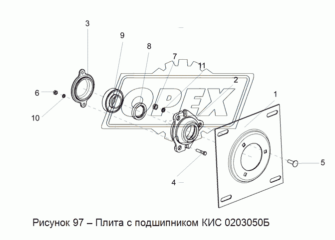 КИС 0203050Б Плита с подшипником