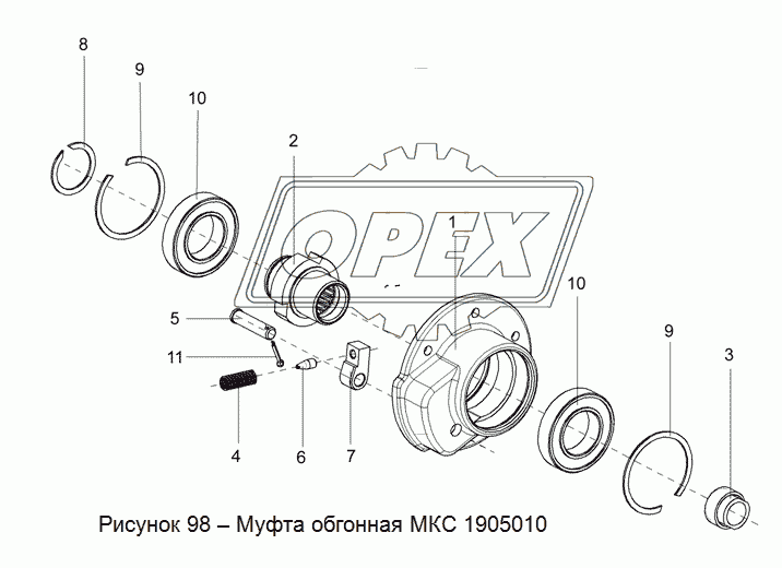 МКС 1905010 Муфта обгонная