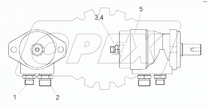 Гидромотор вибродна КЗК-12А-1-0602100