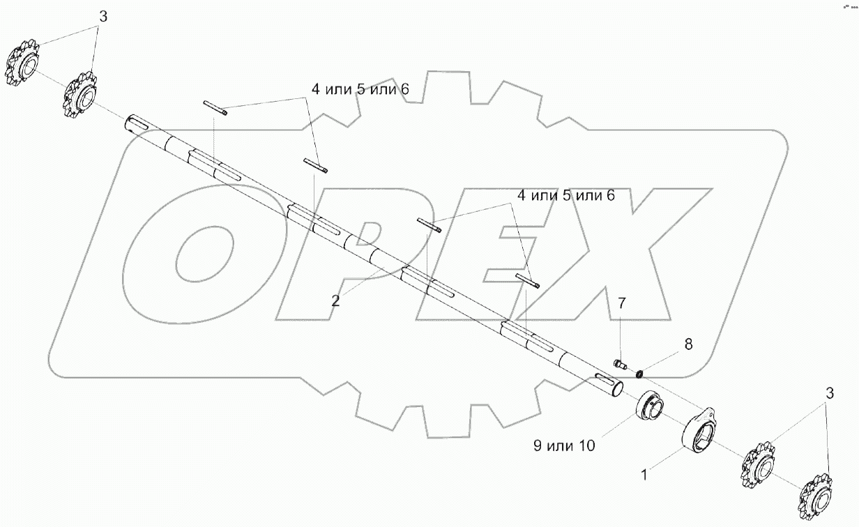 Вал верхний КЗК-12-1823000