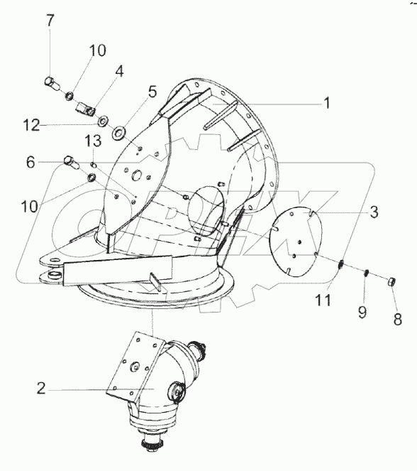 Отвод с редуктором КЗК-12-0206230А