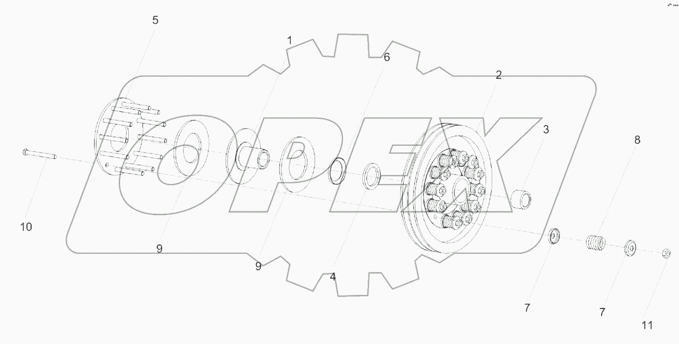 Муфта фрикционная КЗК-10-0219100