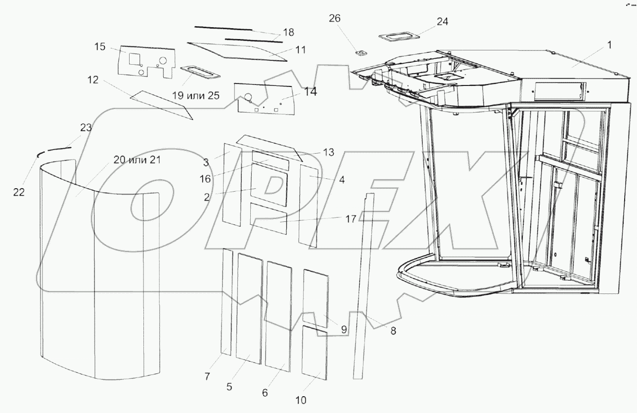 Каркас КЗК-12-0120010