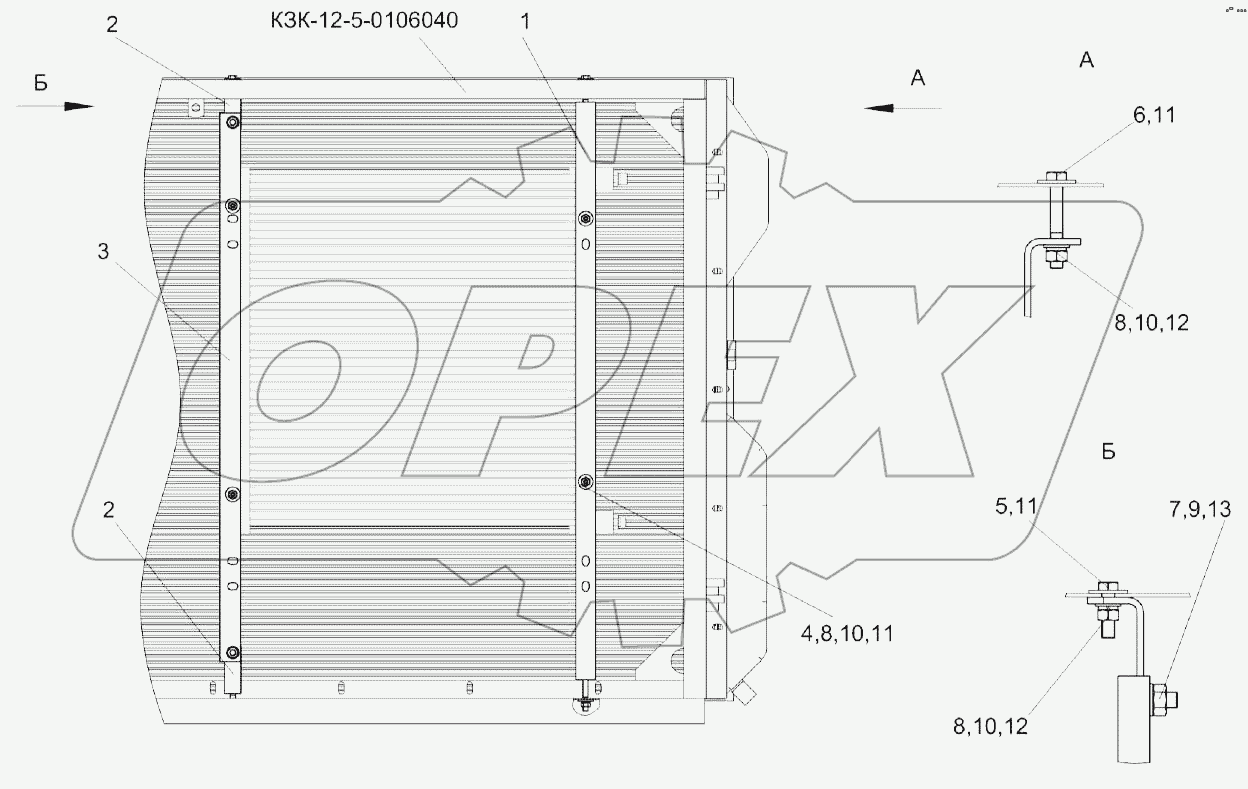 Установка конденсатора КЗК-12-4-0113060