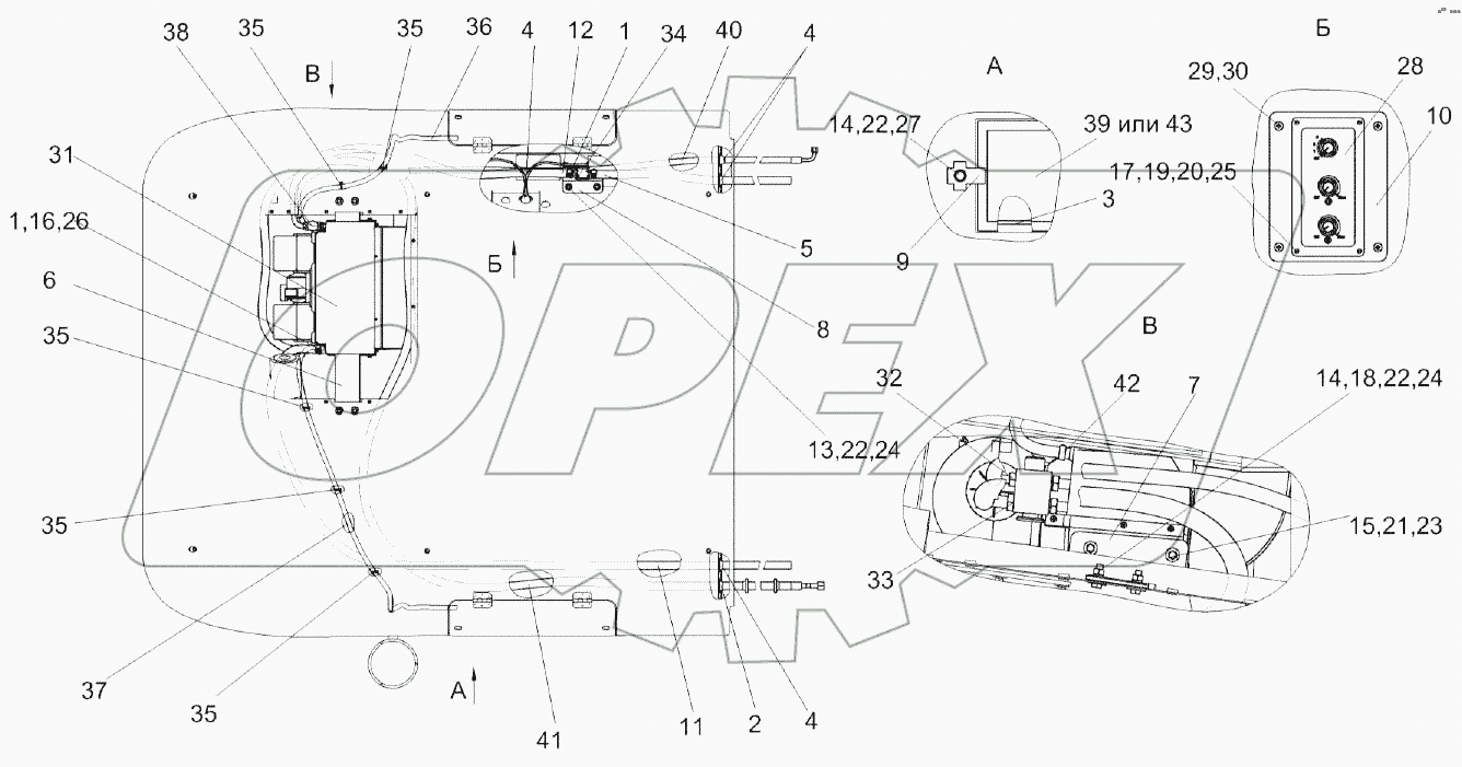 Установка испарителя КЗК-12-4-0113020-01