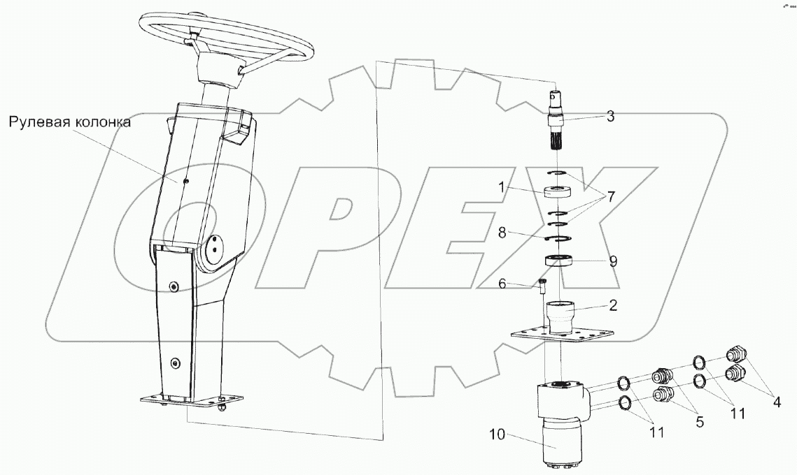 Установка насоса-дозатора КЗК-10-0602090