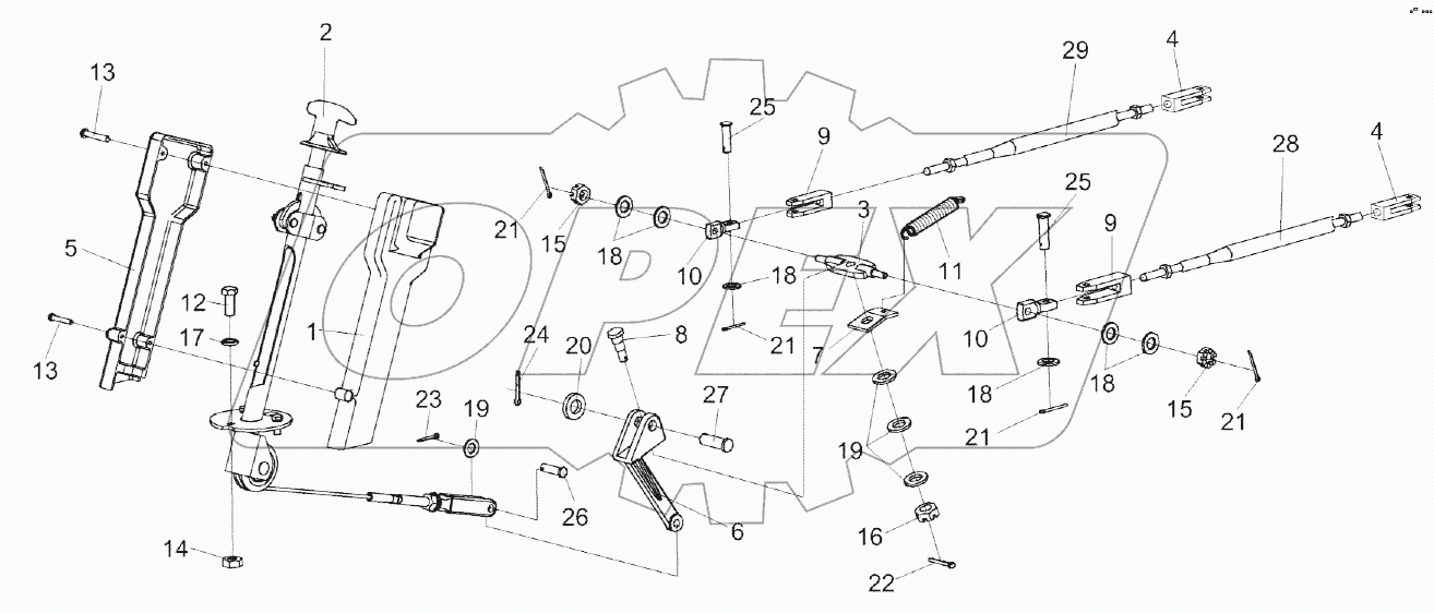 Установка колонки привода УЭС 0300710