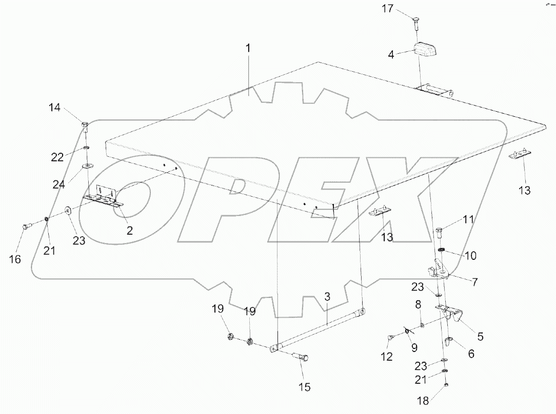 Установка крыши КЗК-12А-10-1-0124000