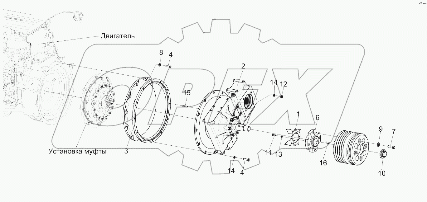 Главный привод КЗК-12А-10-1-0106030