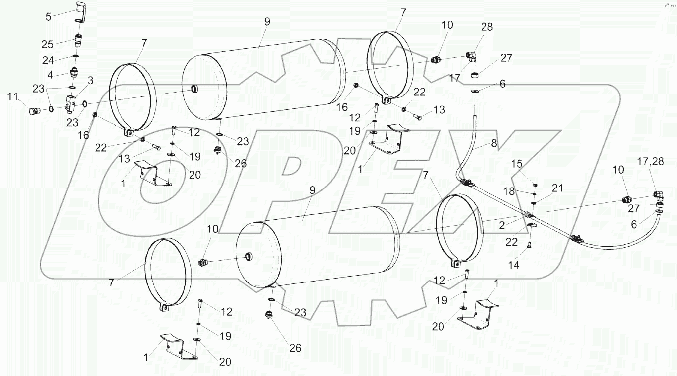 Установка ресиверов КЗК-12А-10-1-0800010