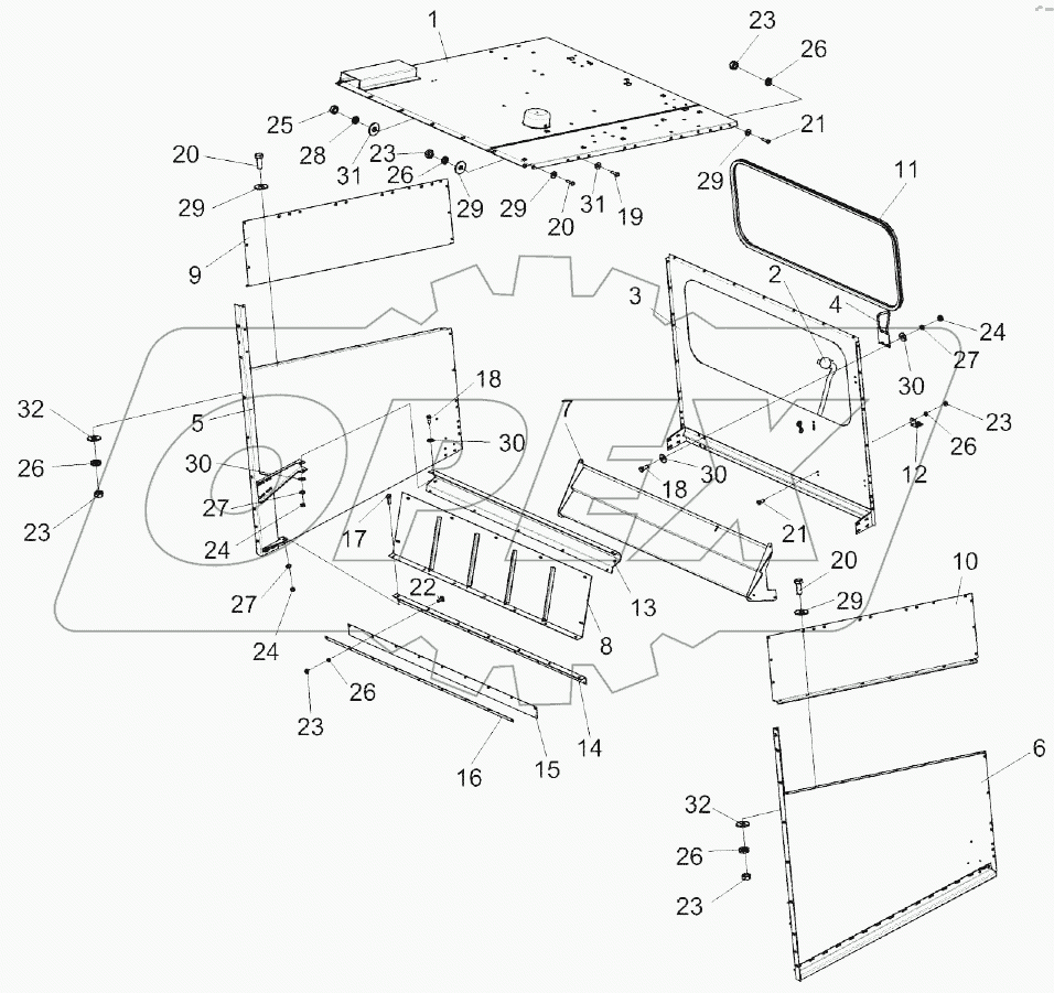Капот КЗК-12А-10-1-0228300