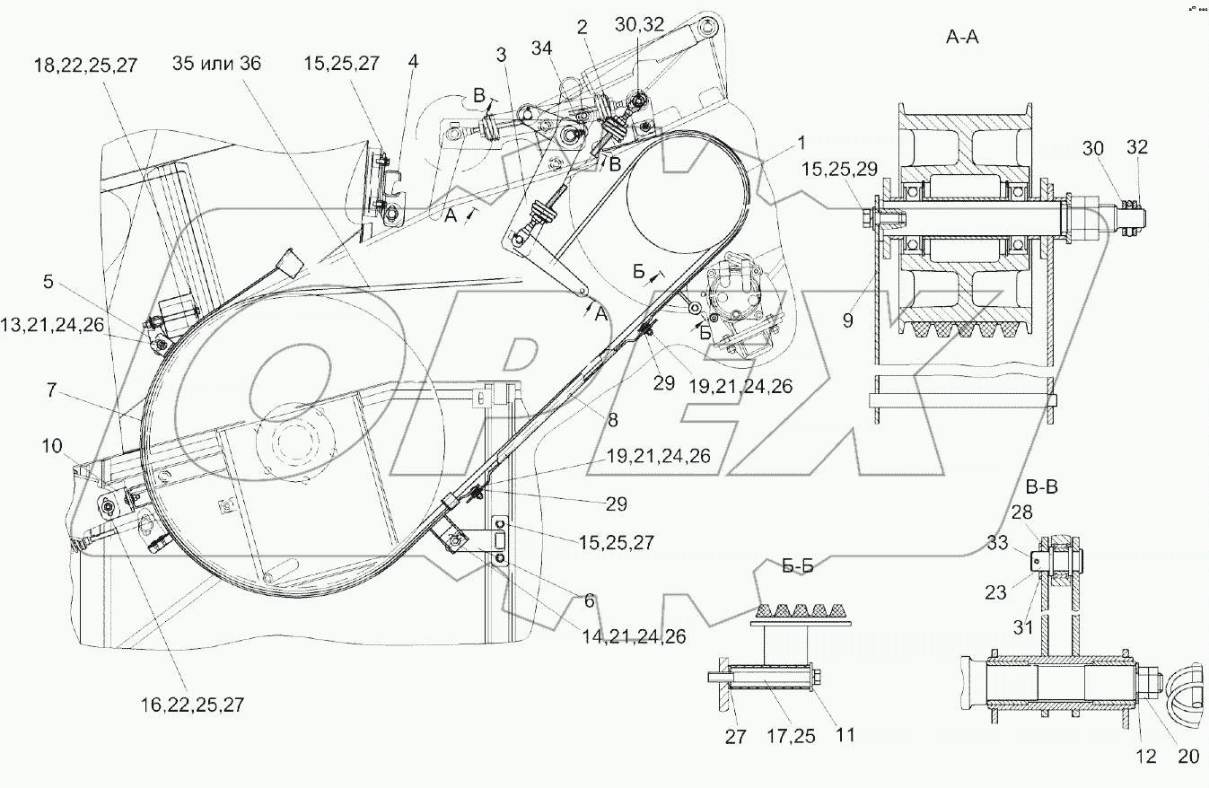 Привод главного контрпривода КЗК-12-10-0220000