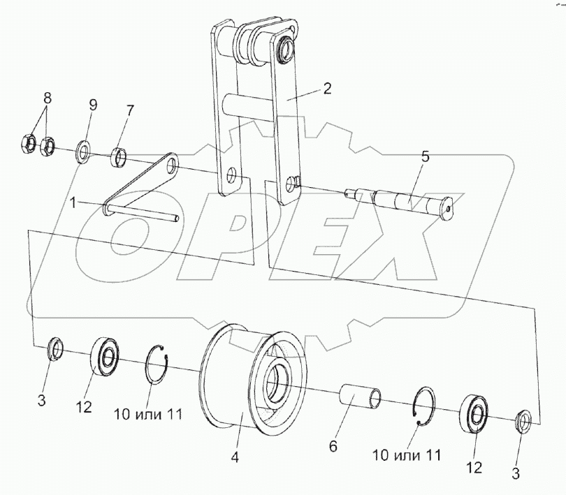 Рычаг КЗК-12-3-0220210
