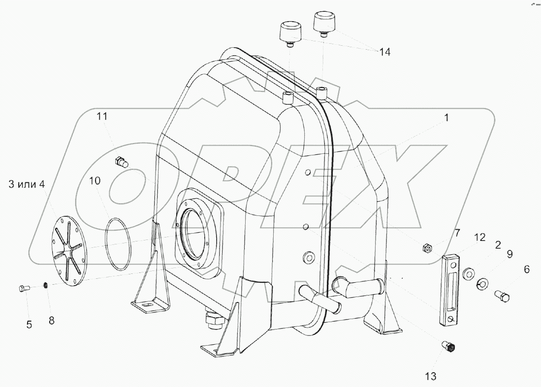 Бак масляный КЗК-12-0601410