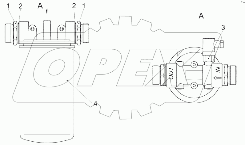 Фильтр сливной КЗК-12-0602400