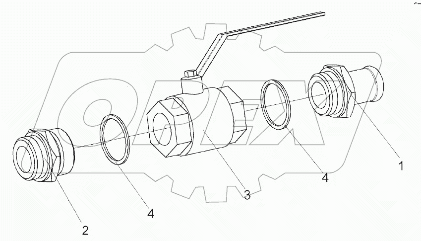 Кран КЗК-10-0602380