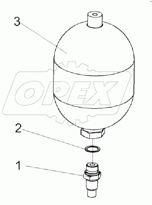 Пневмогидроаккумулятор УЭС-7-0602470