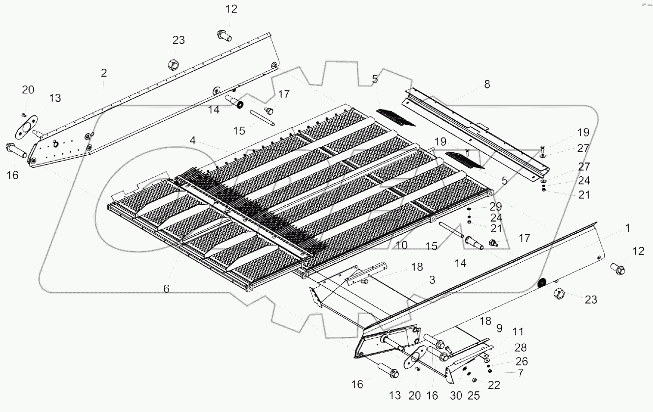 Стан решетный верхний КЗК-10-0260000