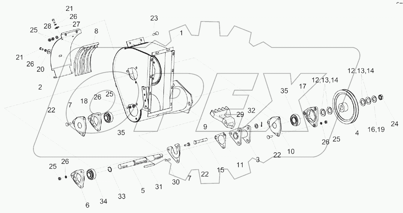 Устройство домолачивающее КЗК 0207000В-01