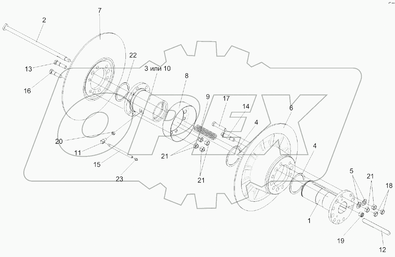 Вариатор барабана КЗК 0108100