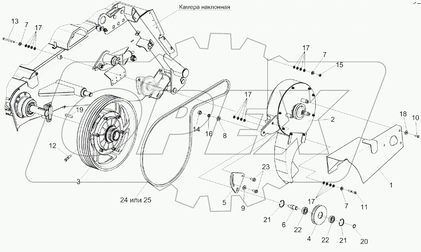 Установка вентилятора КЗК-12А-1-1819200