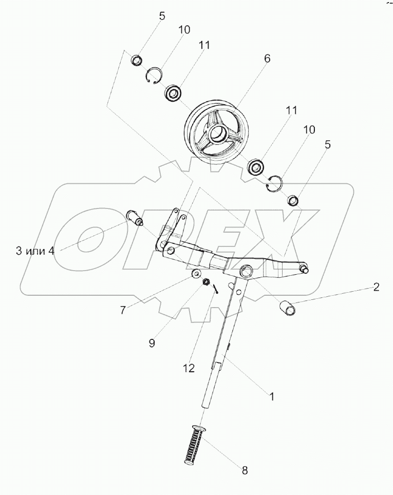 Рычаг КЗК 0202410В
