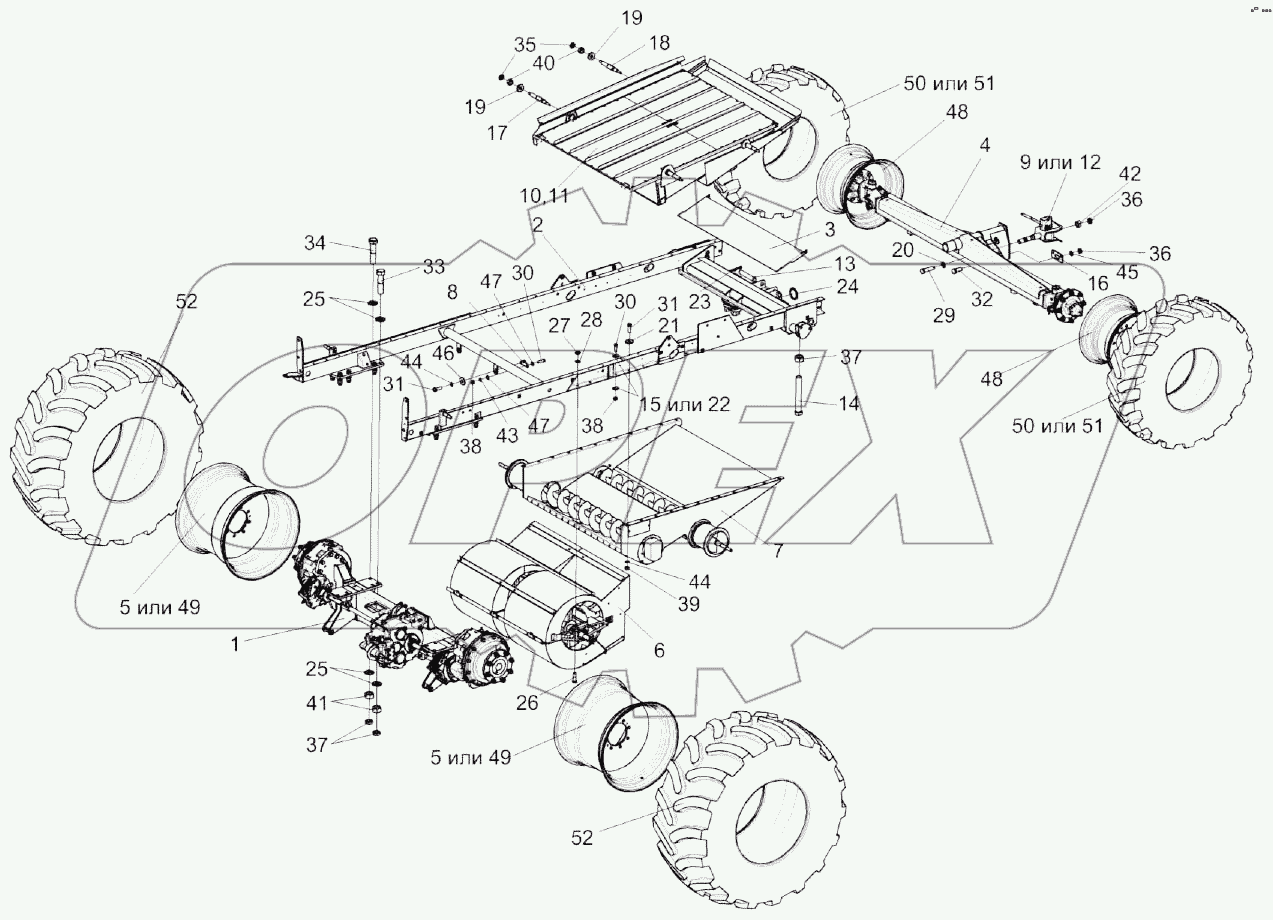 Шасси КЗК-12-0111000В