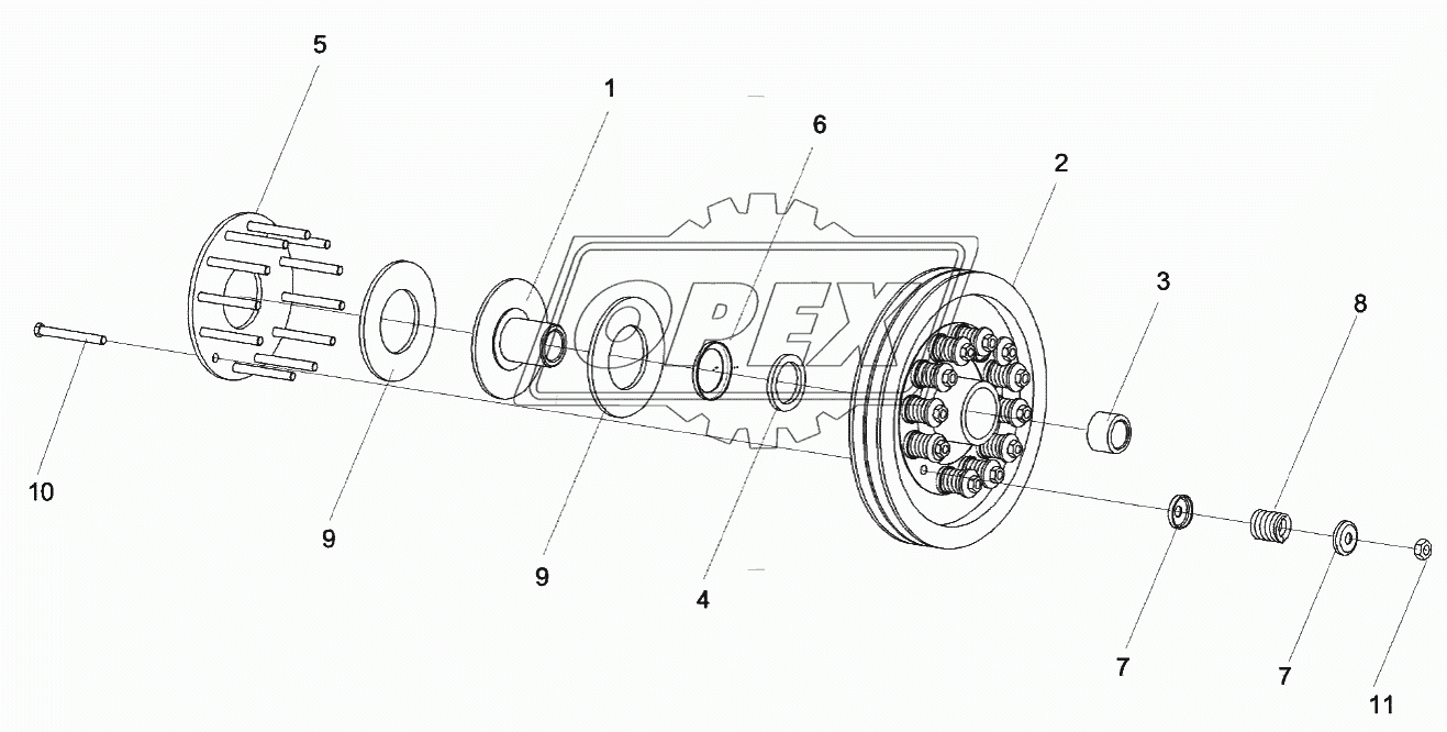 Муфта фрикционная КЗК-10-0219100