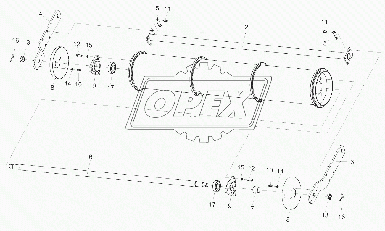 Вал нижний КЗК-12-1816000В