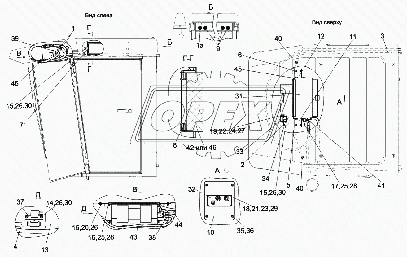 Установка испарителя КЗК-12-0113040-02