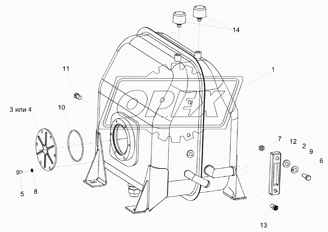 Бак масляный КЗК-12-0601410