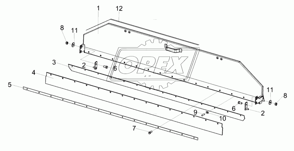 Заслонка барабана КЗК-1420-0102750