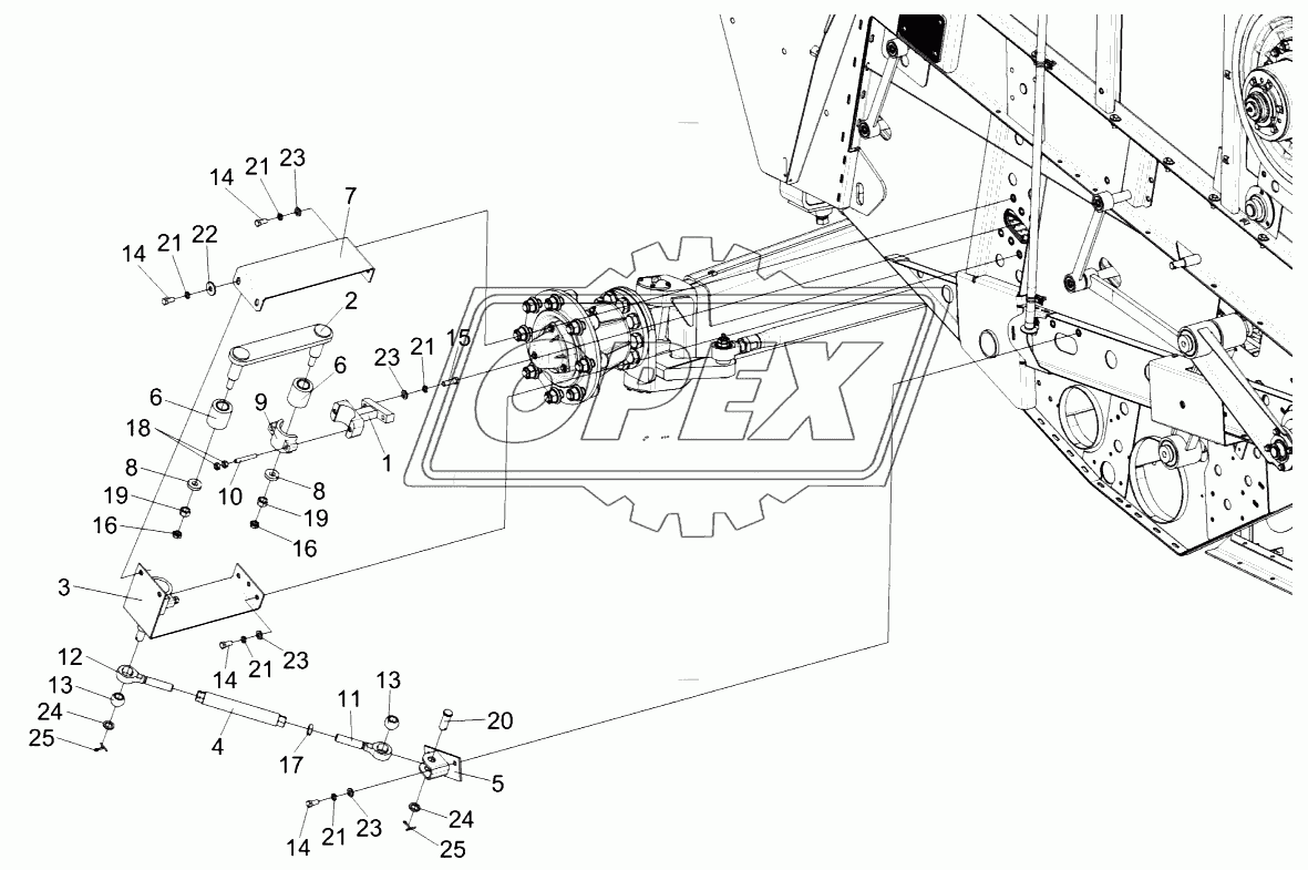 Установка механизма удерживания КЗК-14-0202060А