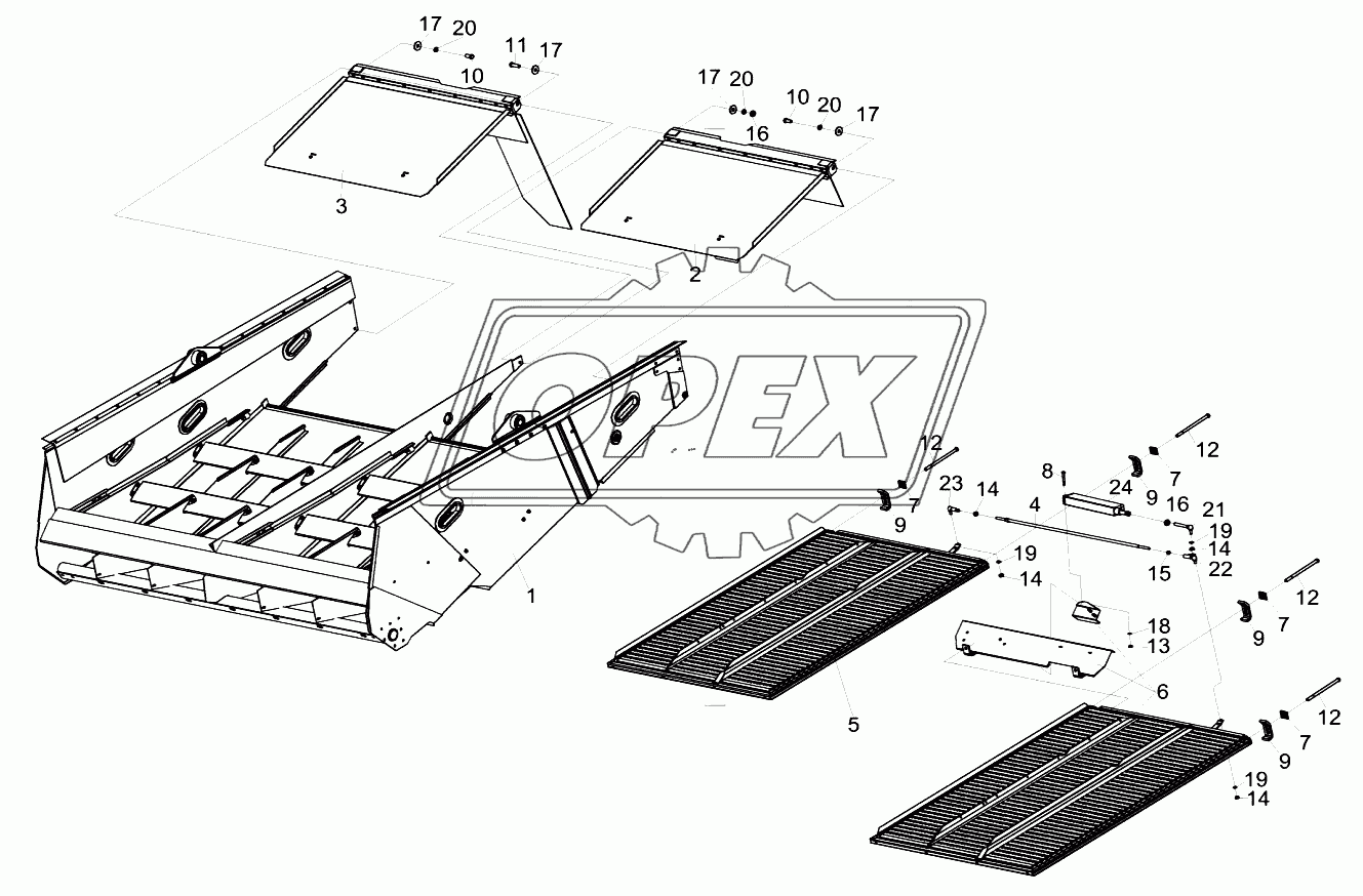 Стан решетный нижний КЗК-14-0240000А