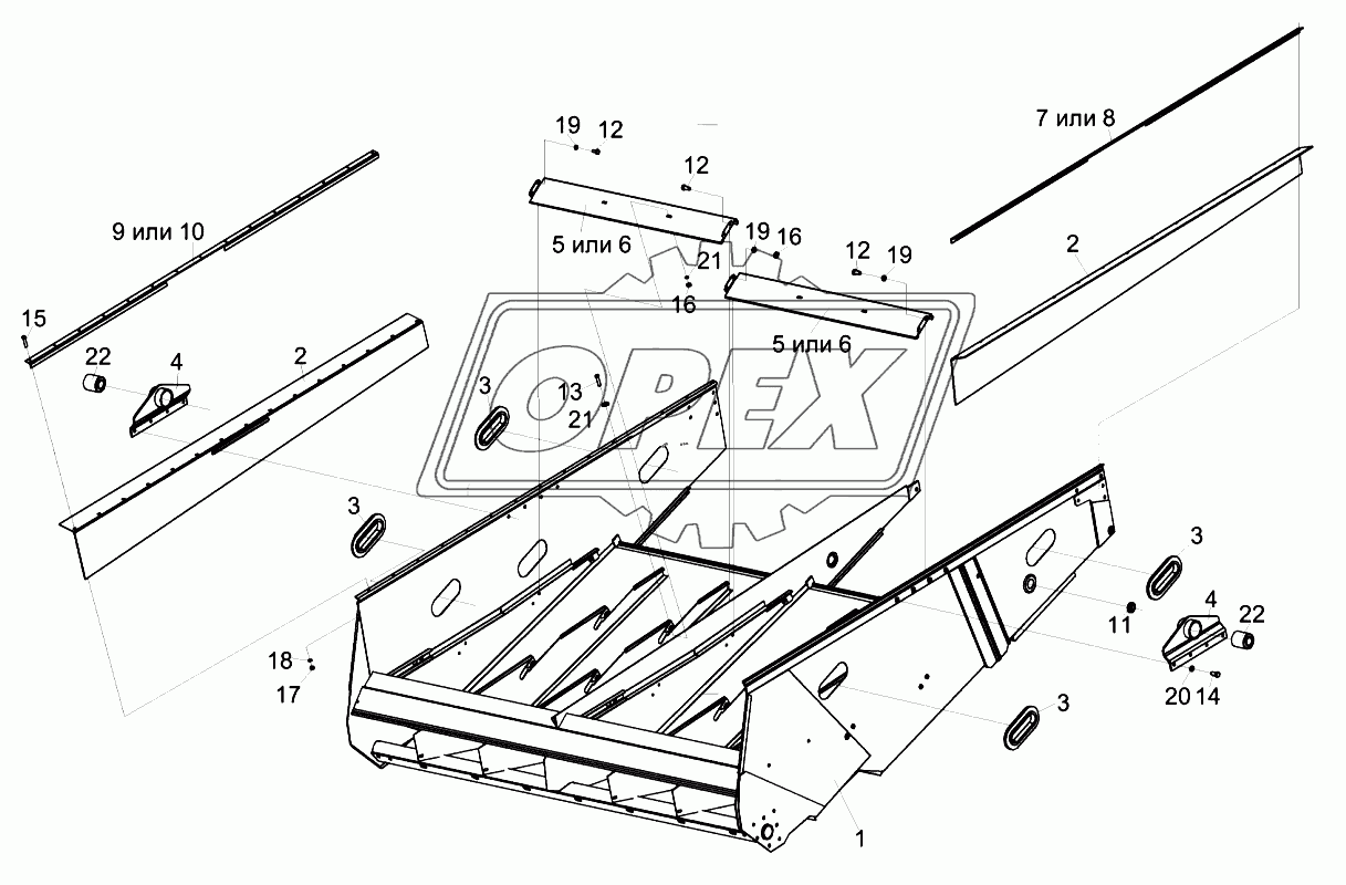 Грохот смонтированный КЗК-14-0240010А