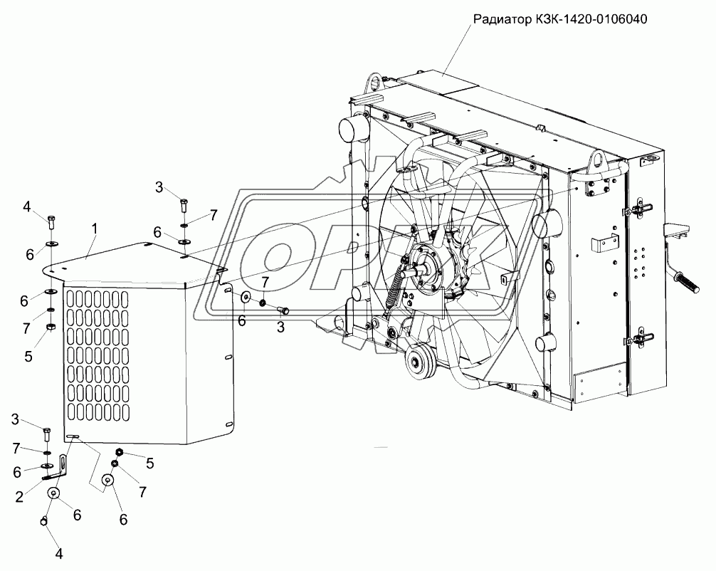 Установка ограждений КЗК-1420-0106430