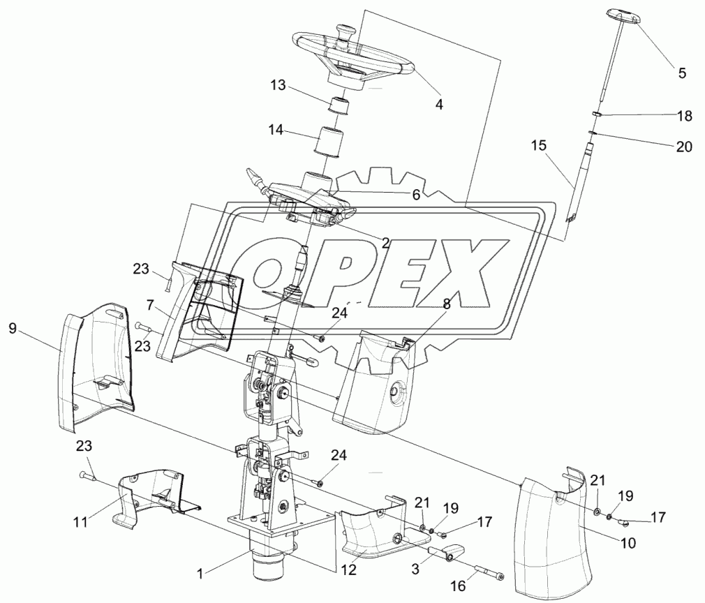 Колонка рулевая КЗК-1420-0119230