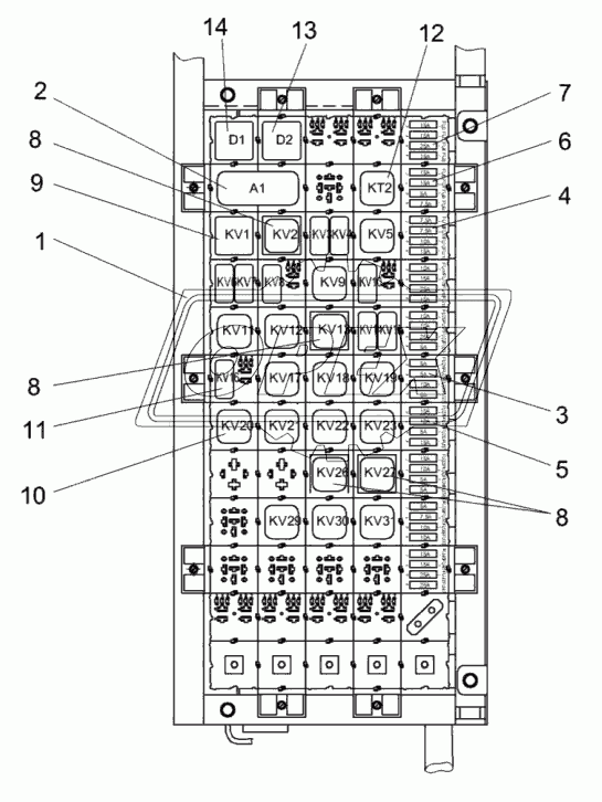 Блок реле КЗК-1420-0700890